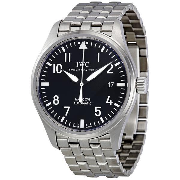 Pre-owned Iwc Schaffhausen  Iwc Spitfire Mark Xvi Automatic Black Dial Mens Watch Iw325504