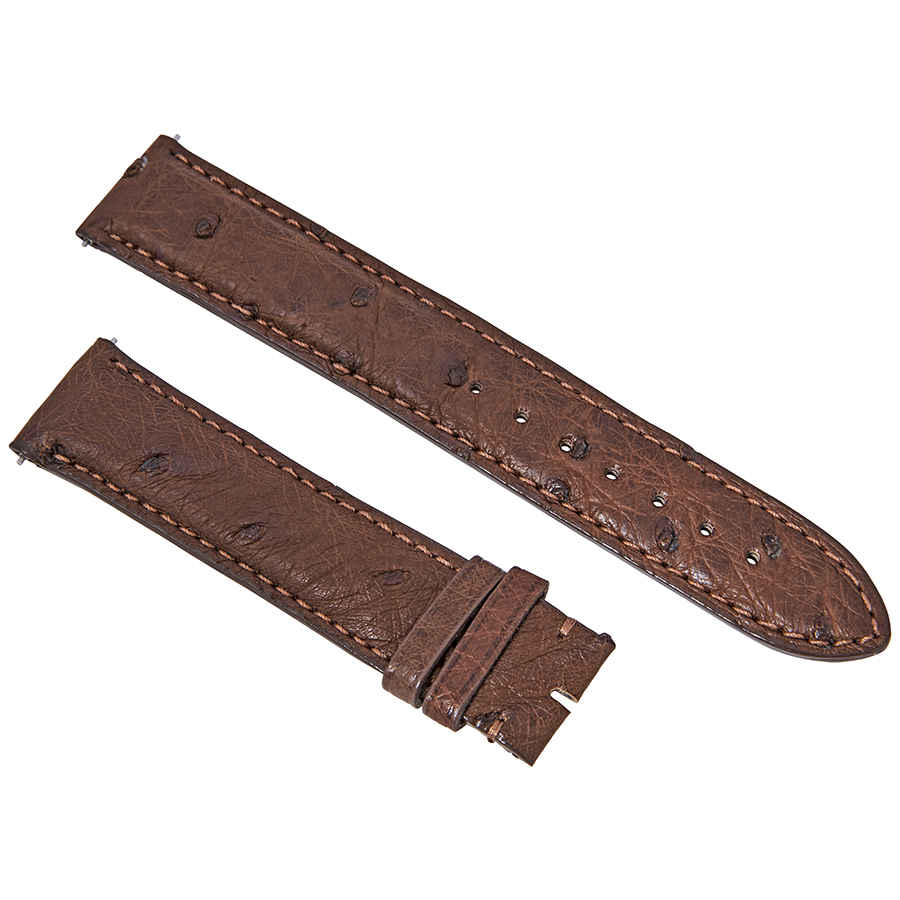 Hadley Roma Brown Ostrich Leather Strap