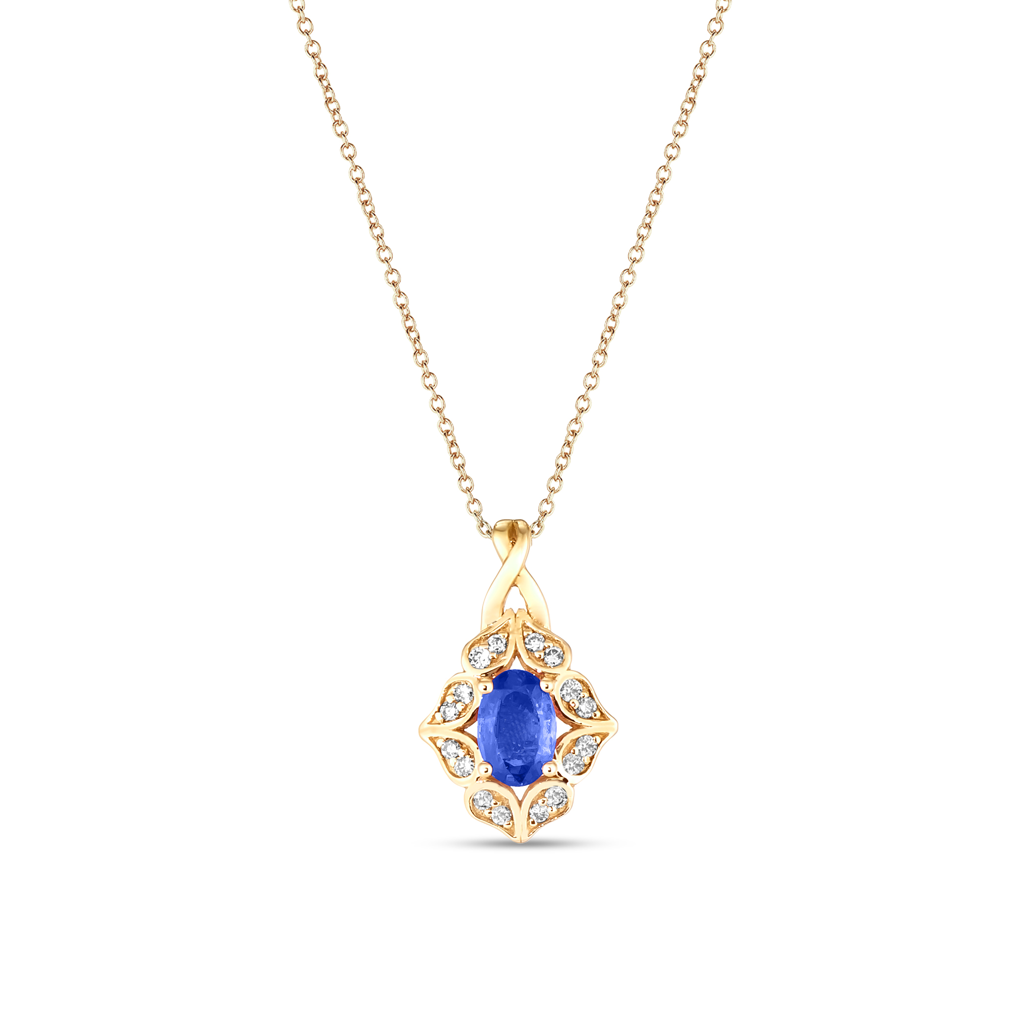 Le Vian Blueberry Sapphire Pendant Set In 14k Honey Gold