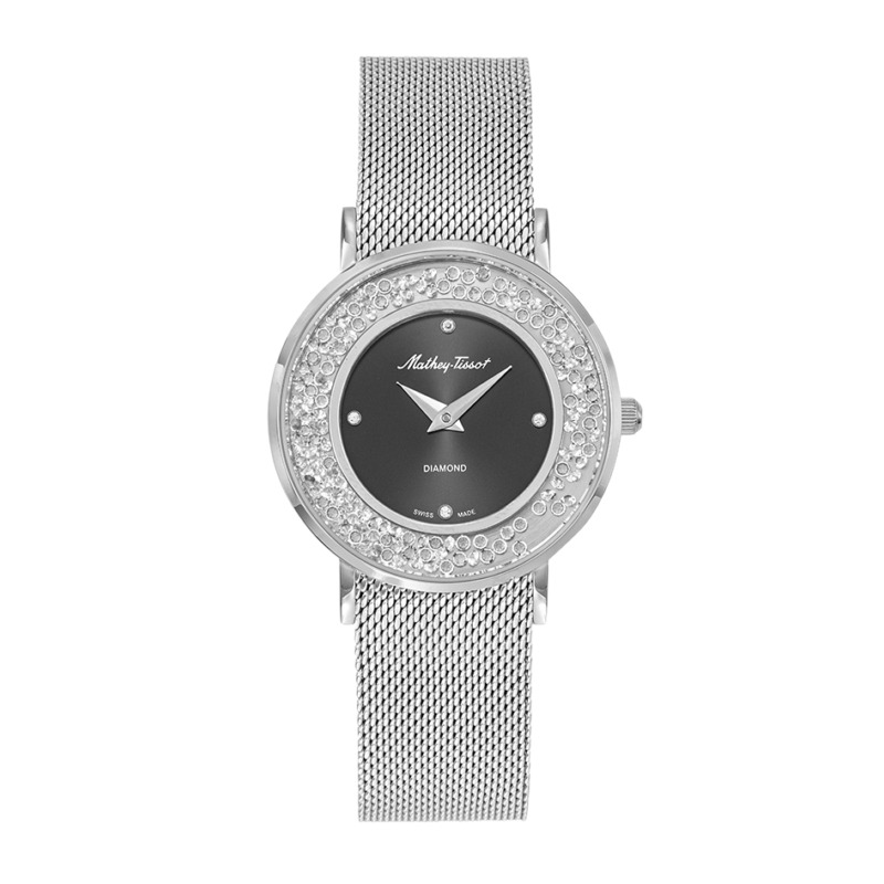 Mathey-tissot Electra Quartz Diamond Black Dial Ladies Watch D983san