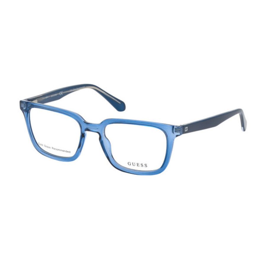 Guess Mens Blue Rectangular Eyeglass Frames Gu196209252