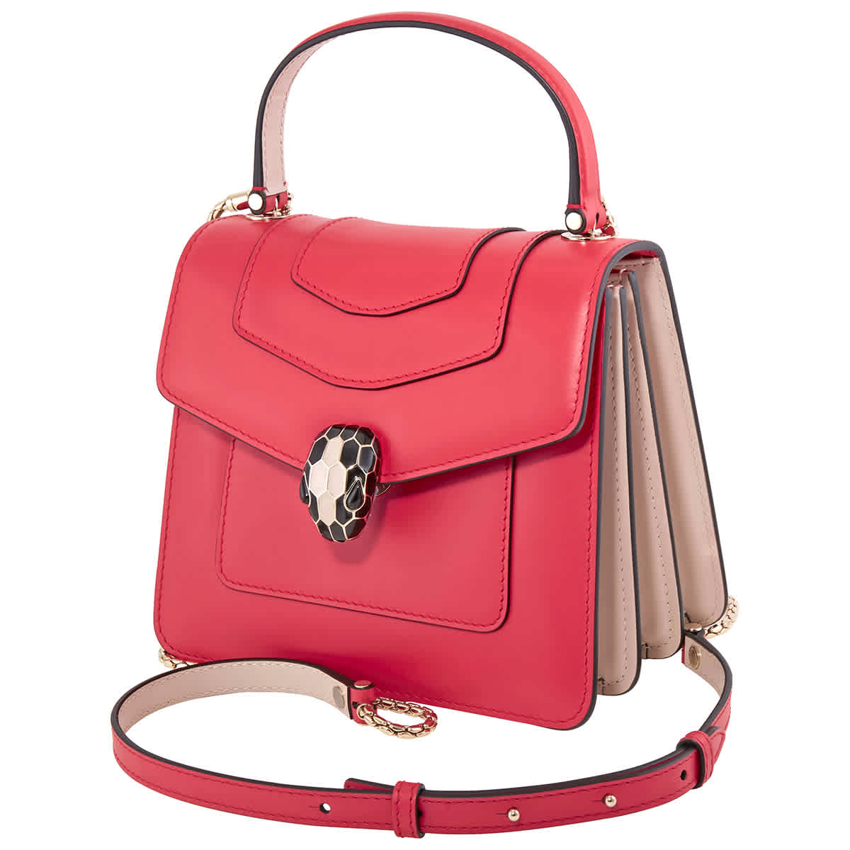 Bvlgari Serpenti Forever Crossbody Bag- Sea Star Coral In Pink