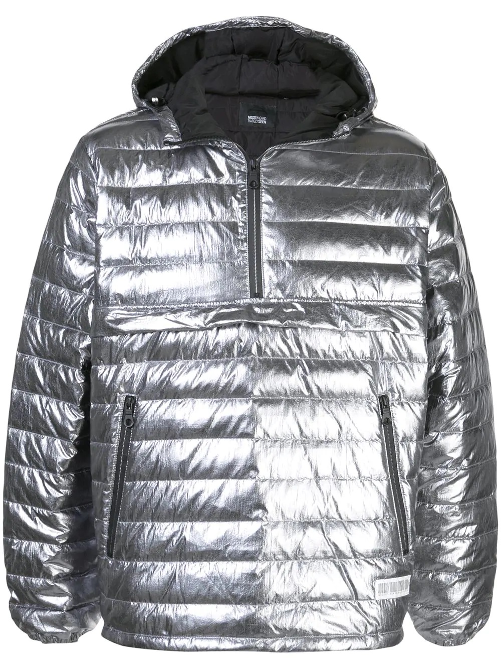 silver puffer jacket mens