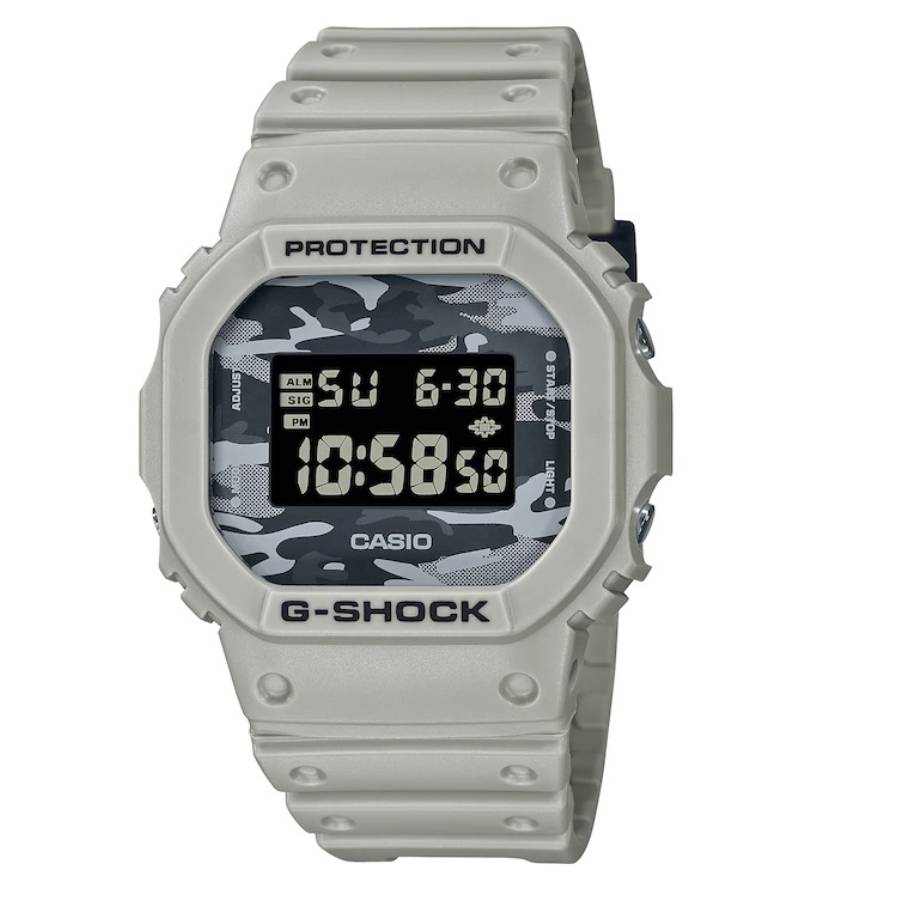 CASIO CASIO G SHOCK ALARM QUARTZ DIGITAL CAMOUFLAGE DIAL MEN'S WATCH DW5600CA-8