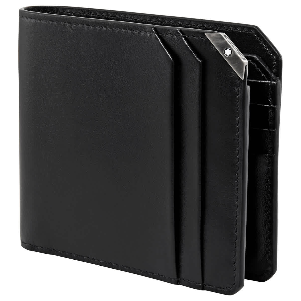 Montblanc Meisterstuck Urban 8cc Unisex Wallet 124091 In Black
