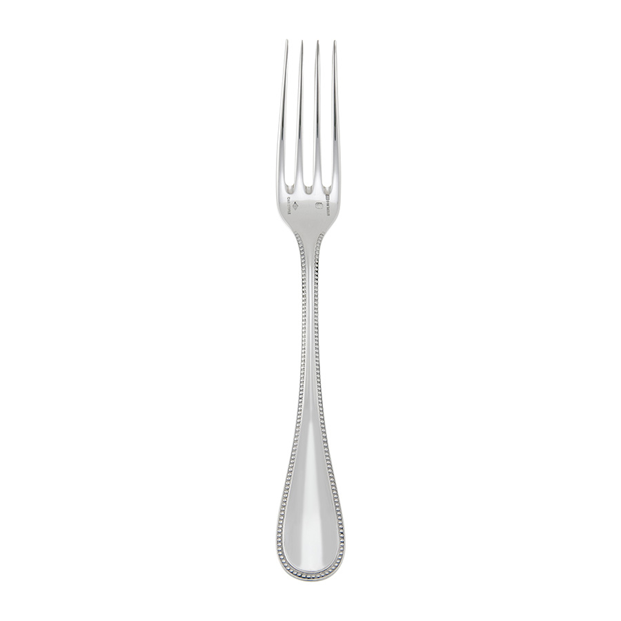 Christofle Sterling Silver Perles Luncheon Fork 1416-023