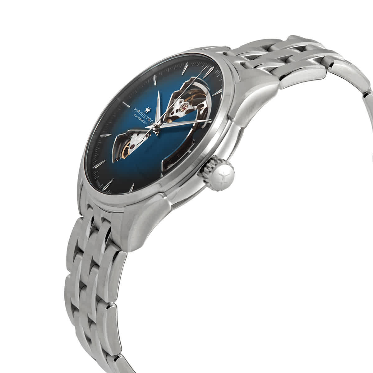 Shop Hamilton Jazzmaster Automatic Blue Dial Men's Watch H32675140