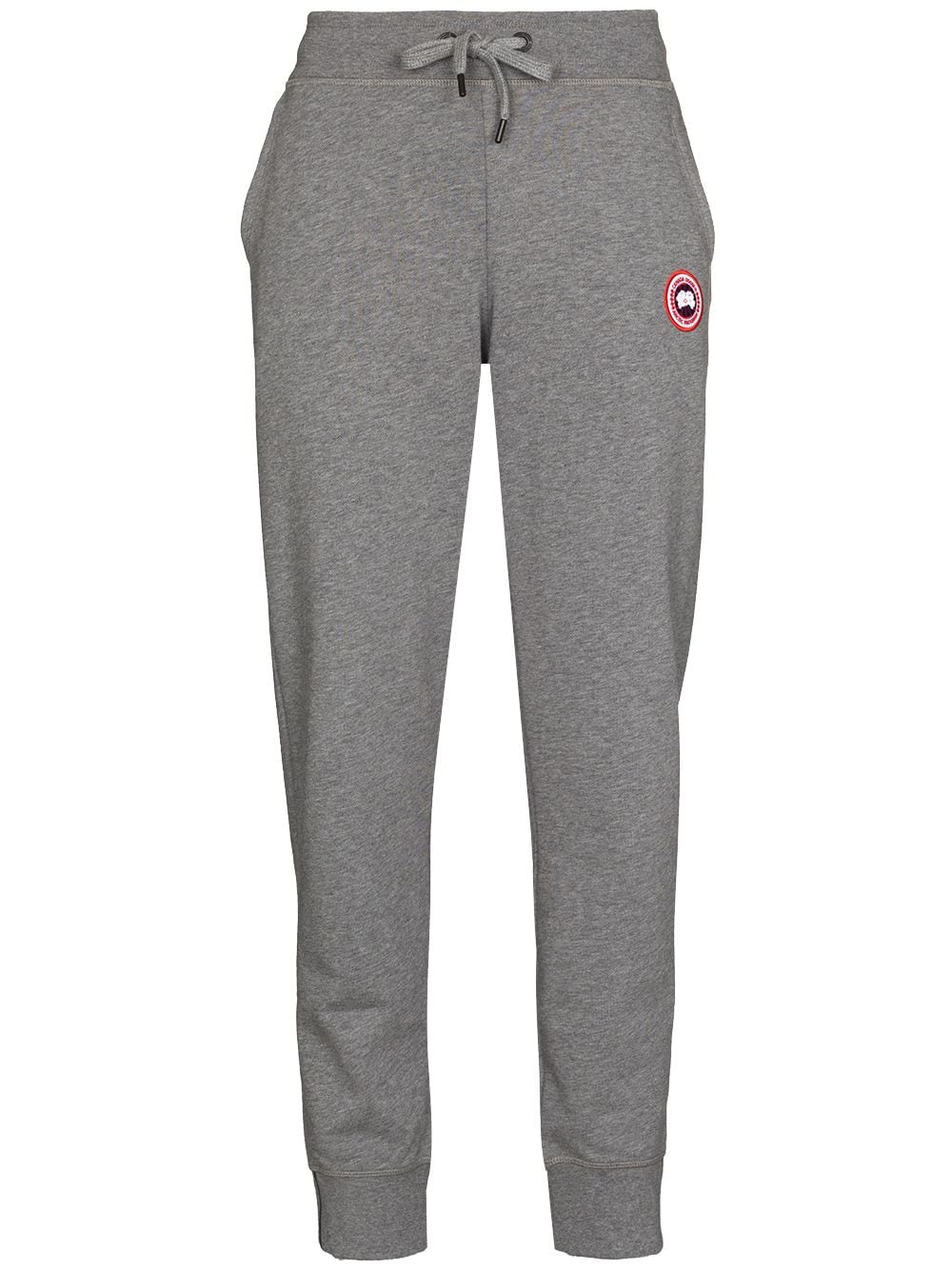 Canada Goose Muskoka Logo-patch Track Pants In Stone Heather