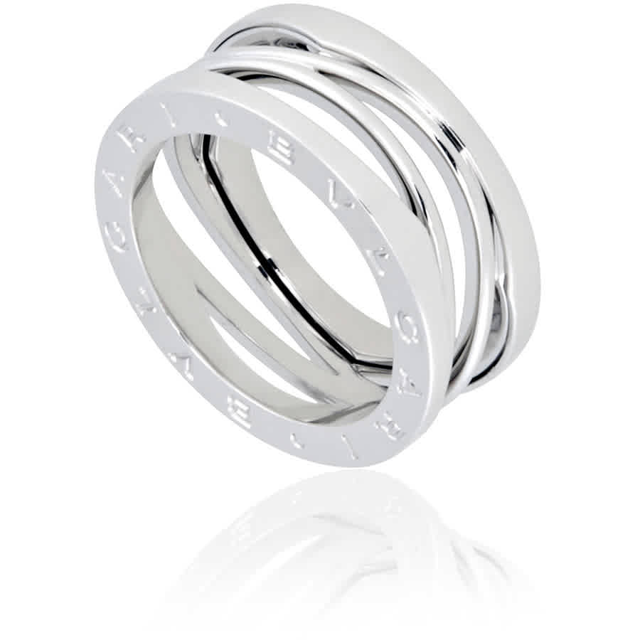 Bvlgari B.zero1 3-band Ring In 18 Kt White Gold In Gold Tone,white