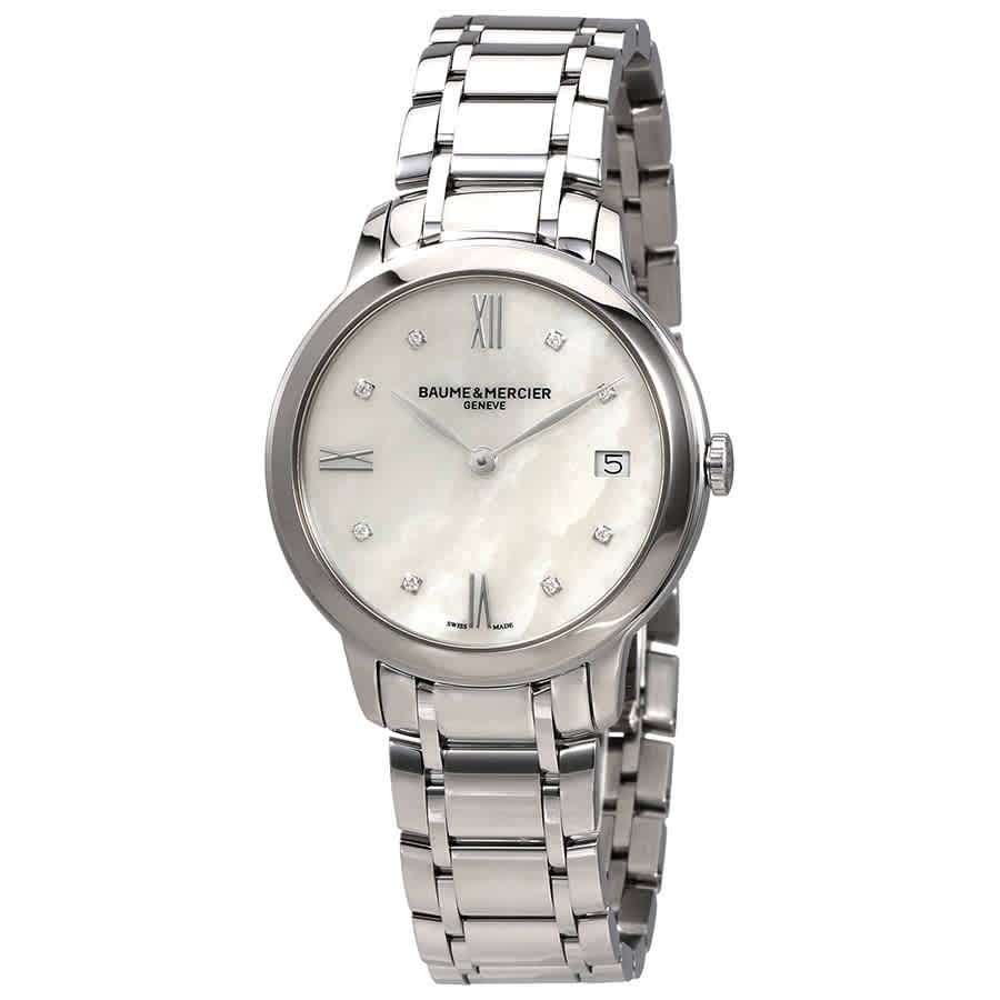 BAUME ET MERCIER CLASSIMA MOTHER OF PEARL DIAL LADIES WATCH MOA10326