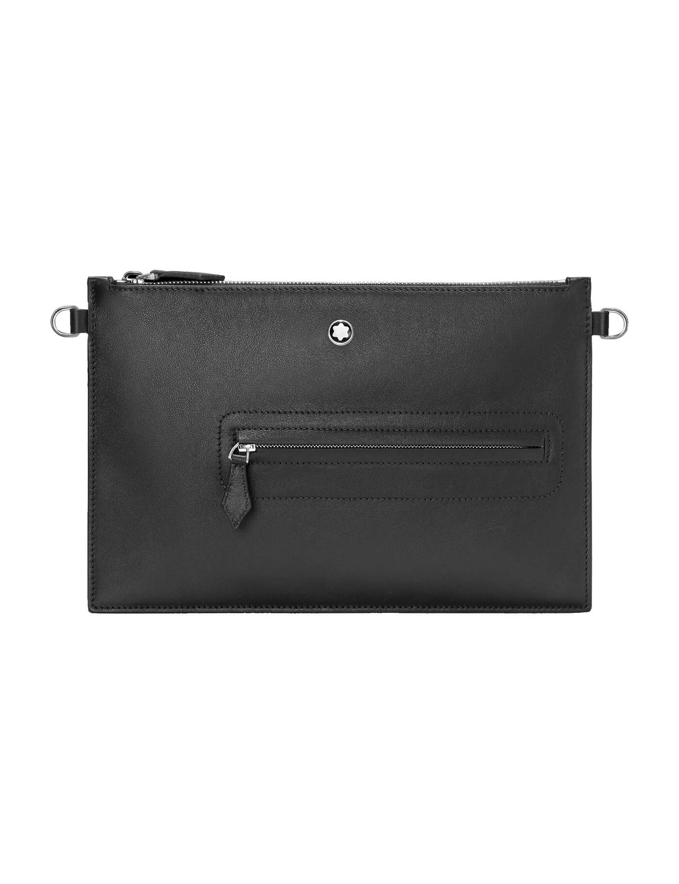 Montblanc Meisterstuck Black Leather Selection Soft Pouch In Black