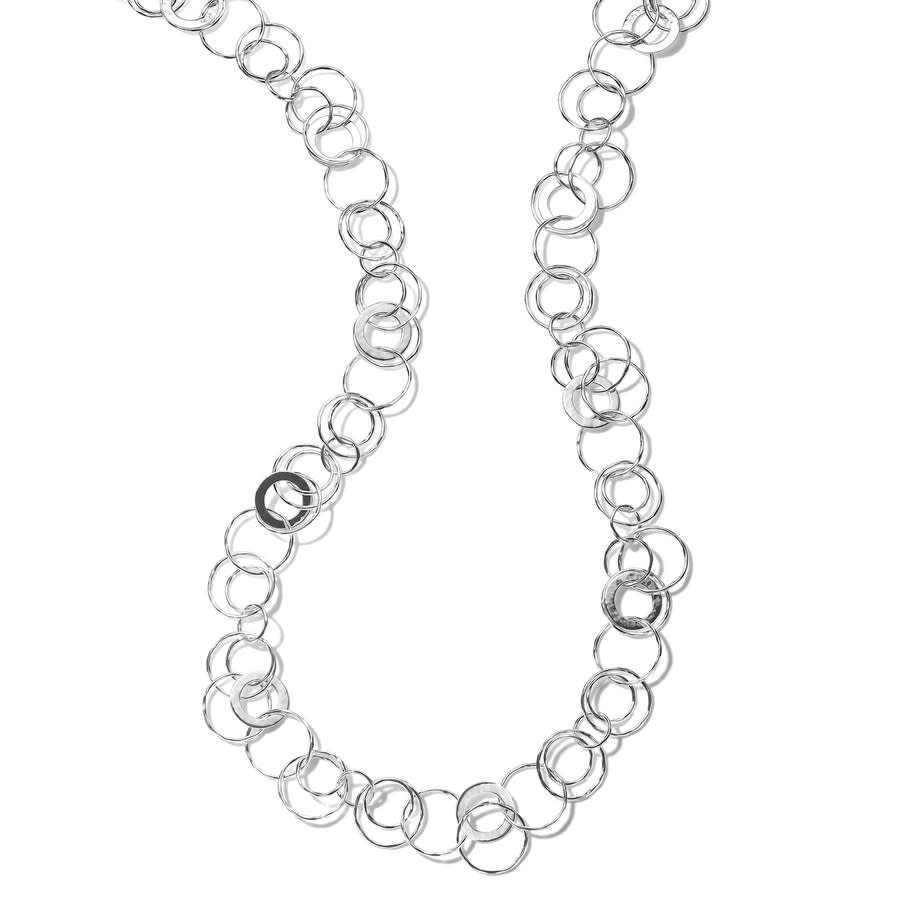 Ippolita Classico Hammered Sterling Silver Jet Se In Silver-tone