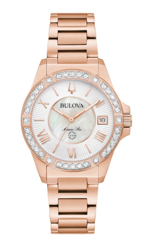 BULOVA BULOVA MARINE STAR LADIES QUARTZ WATCH 98R295