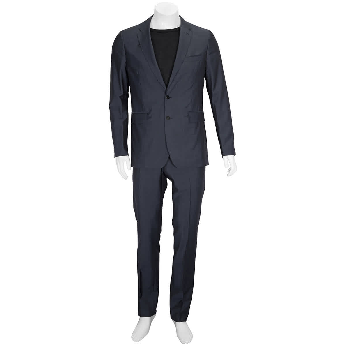 Burberry Men's Marlybone 2 Standard-fit Solid-color Wool Suit In Petrol Blue