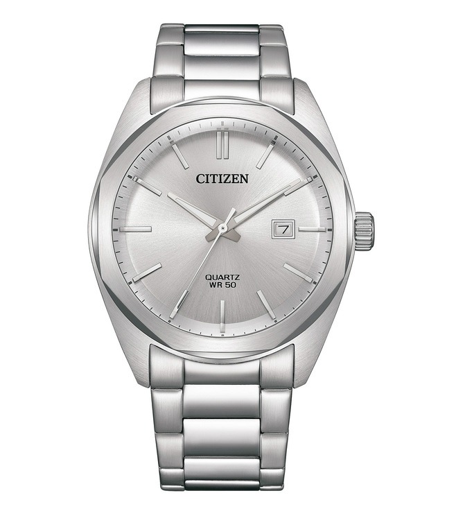Citizen Quartz Silver Dial Mens Watch Bi5110-54a