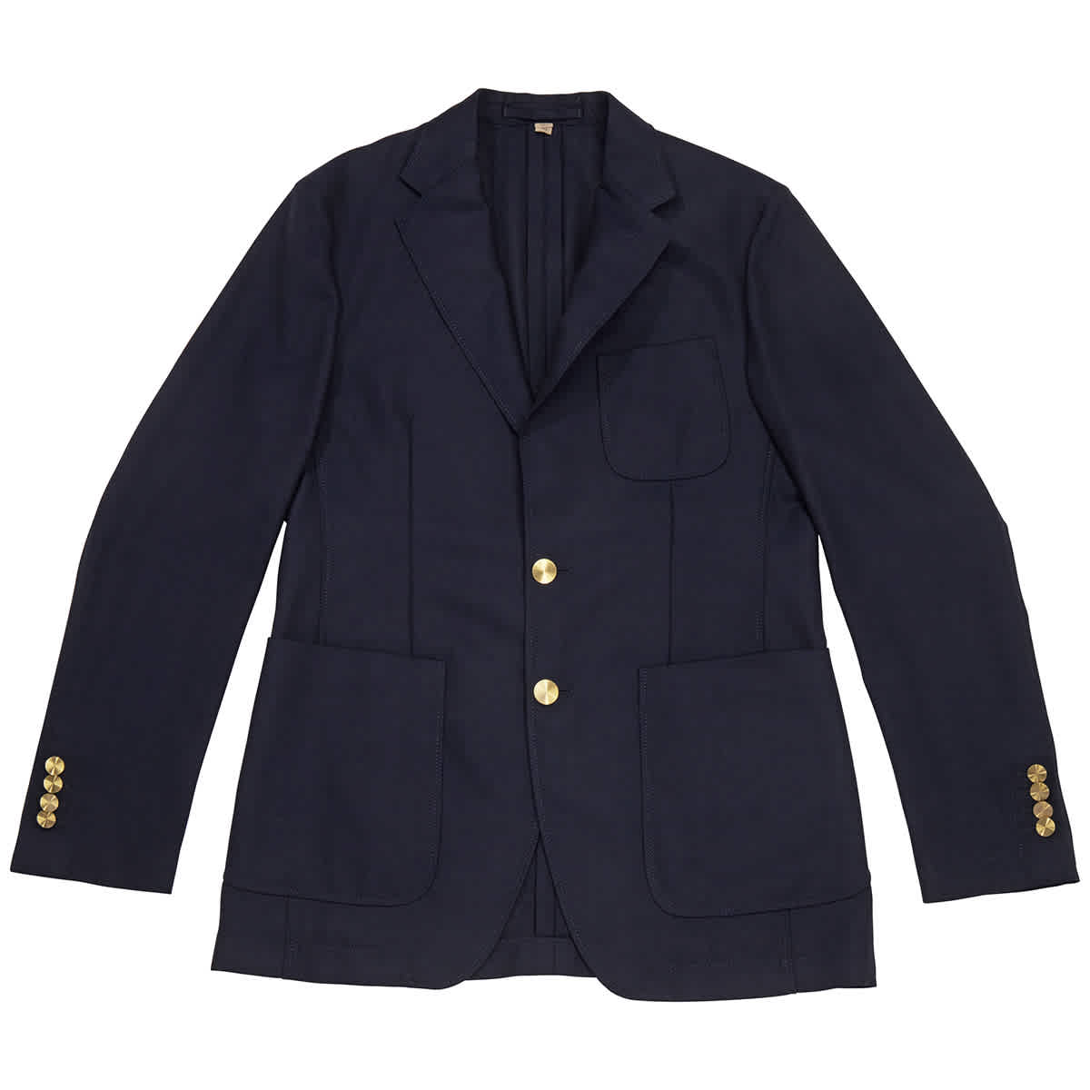 Burberry Mens Navy Stirling Wool Jacket