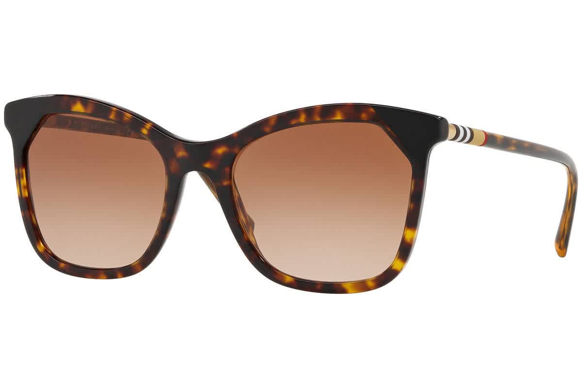Click to view more detailed imagery on our partner's website Burberry Brown Gradient Cat Eye Ladies Sunglasses Be4263f-370813-54 In Black,brown