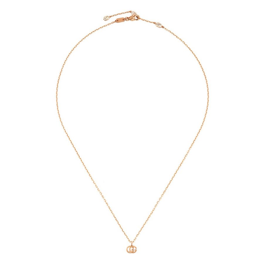 Gucci Gg Running 18kt Rose Gold Necklace In Rose Gold-tone