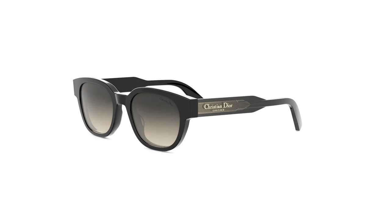 Dior CHRISTIAN DIOR LABEL R1F Green Gradient Round Mens Sunglasses DM40174F 01P 53