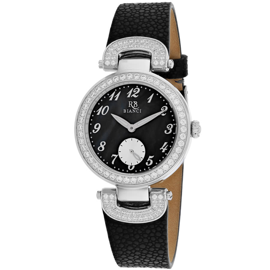 Roberto Bianci Alessandra Quartz Ladies Watch Rb0611 In Black / Mop / Mother Of Pearl