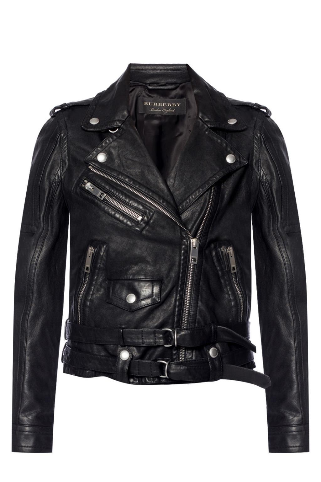 Burberry Reissued Biker Jacket In Black