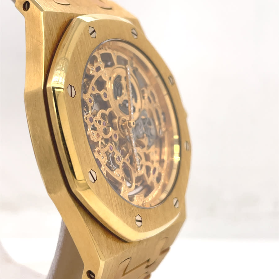 Pre-owned Audemars Piguet Royal Oak Automatic Mens Watch 14789ba In Gold / Gold Tone / Yellow