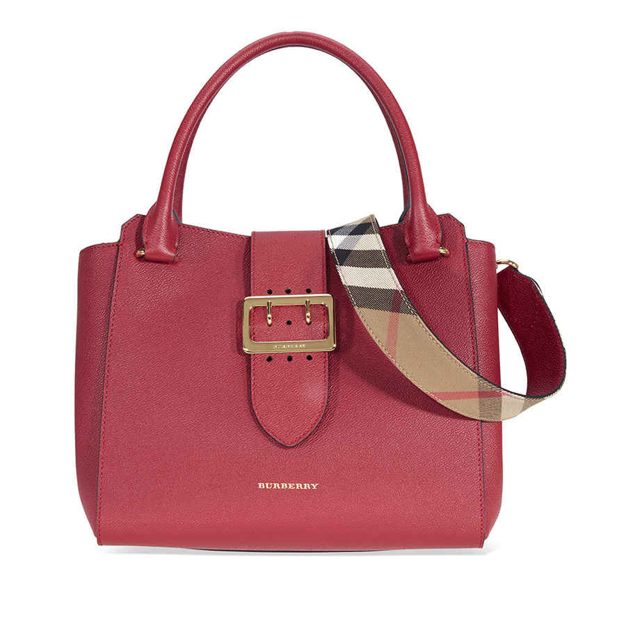Burberry The Medium Buckle Tote - Parade Red