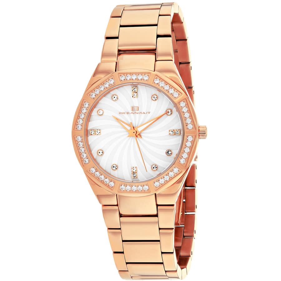 Oceanaut Athena Quartz Ladies Watch Oc0252 In Gold Tone / Mop / Mother Of Pearl / Rose / Rose Gold Tone