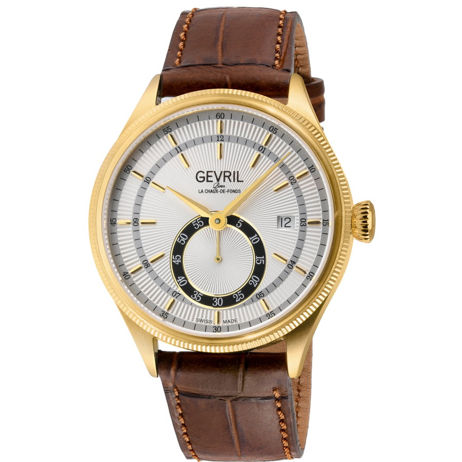GEVRIL GEVRIL EMPIRE AUTOMATIC WHITE DIAL MENS WATCH 48105