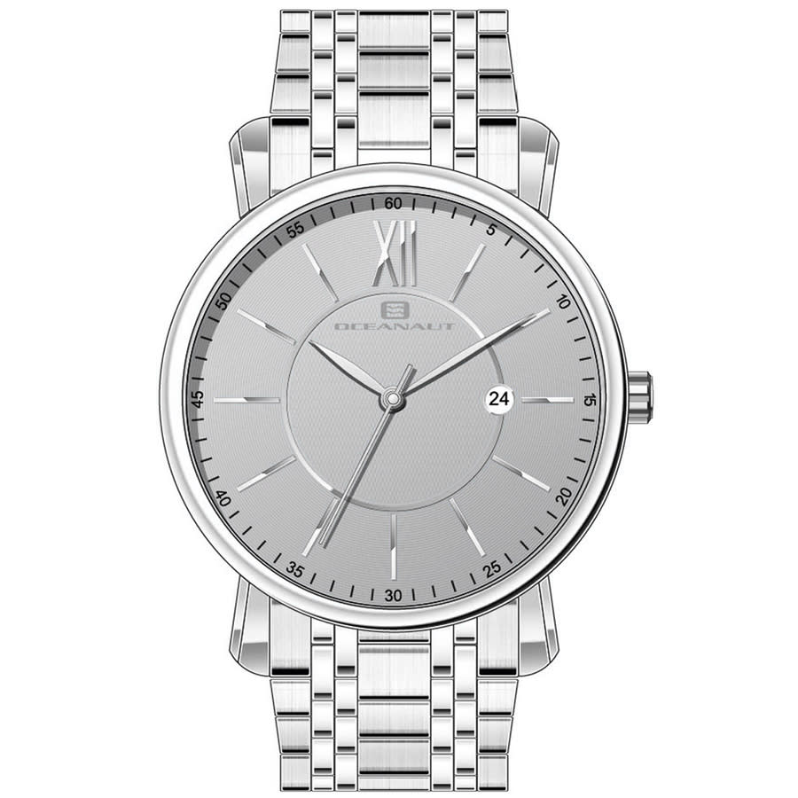 Oceanaut Men's Expedition White Dial Watch In Grey