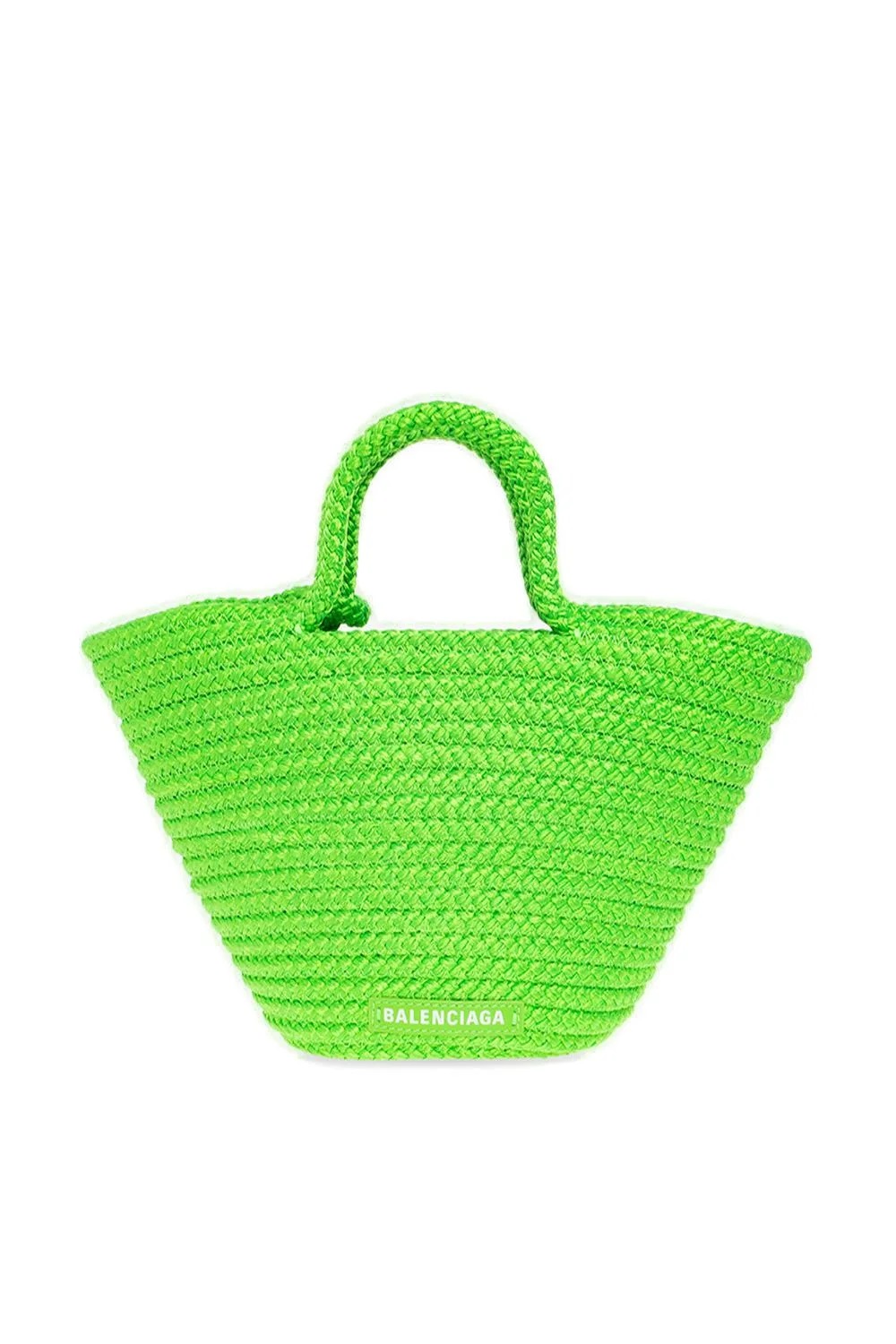 BALENCIAGA BALENCIAGA S IBIZA BASKET TOTE BAG IN GREEN