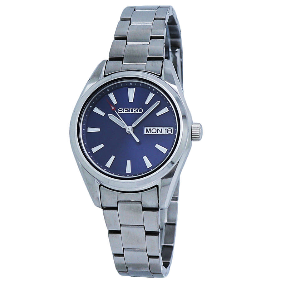 Seiko Neo Classic Quartz Blue Dial Ladies Watch Sur353p1 In Blue,silver  Tone | ModeSens