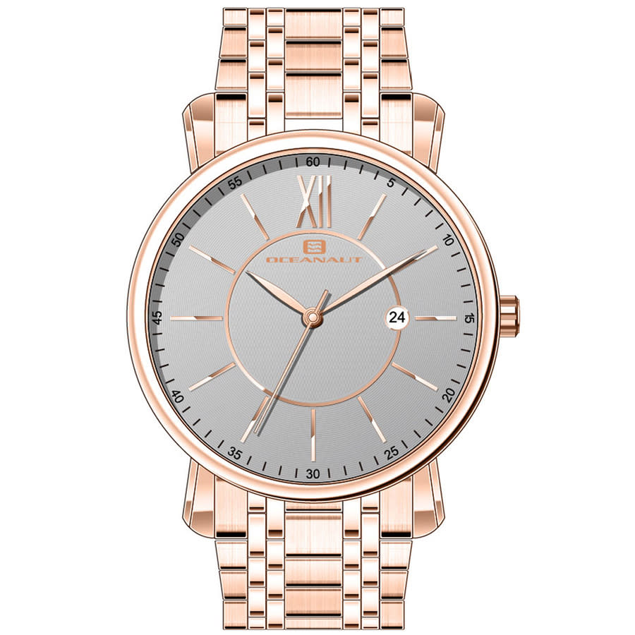 Oceanaut Men's Expedition Grey Dial Watch In Gold Tone / Grey / Rose / Rose Gold Tone