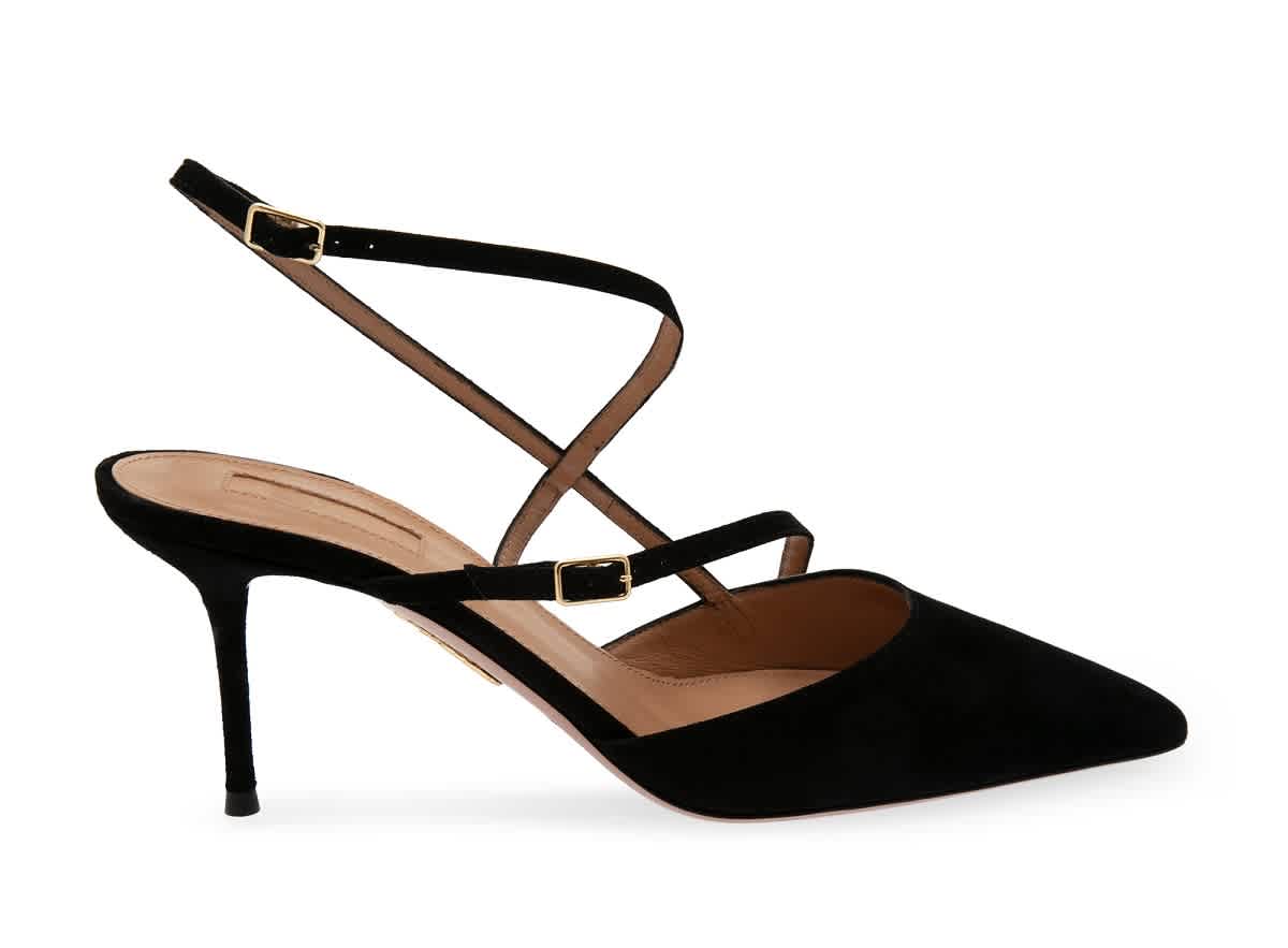 Aquazzura Carolyne 75 Pumps In Black