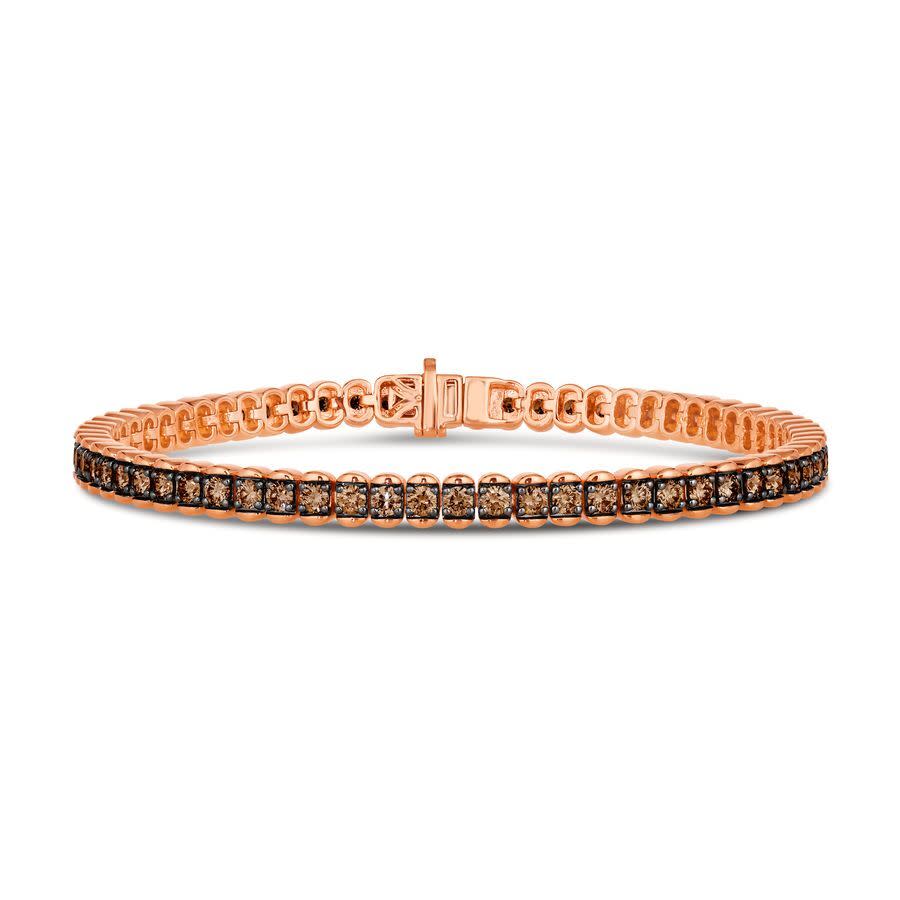 Le Vian Ladies Chocolate And Strawberry Bracelets set in 14K Strawberry Gold