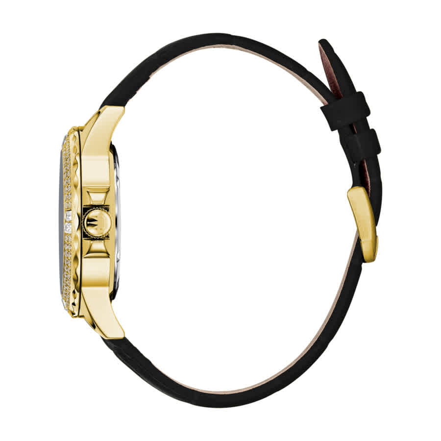 Shop Rene Mouris La Fleur Mother Of Pearl Dial Ladies Watch 50104rm4 In Black / Gold Tone / Mop / Mother Of Pearl / Yellow