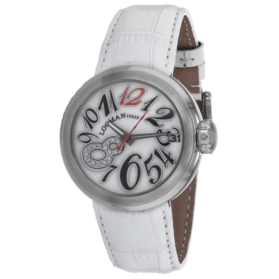 LOCMAN LOCMAN CLASSIC QUARTZ WHITE DIAL LADIES WATCH 340CMOPBKDNWH