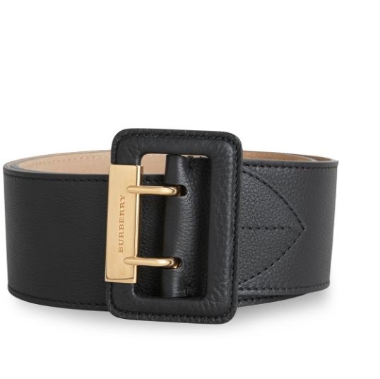 BURBERRY LADIES CECILLE THICK LEATHER BELT
