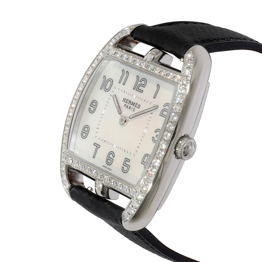 Pre-owned Hermes Cape Cod Ladies Quartz Watch Ct1.730.212.mno In Black / White