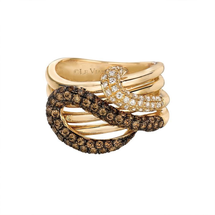 Le Vian Ladies Grand Sample Sale Ring In 14k Honey Gold In Yellow