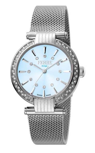 Shop Ferre Milano Blue Dial Ladies Watch Fm1l096m0051