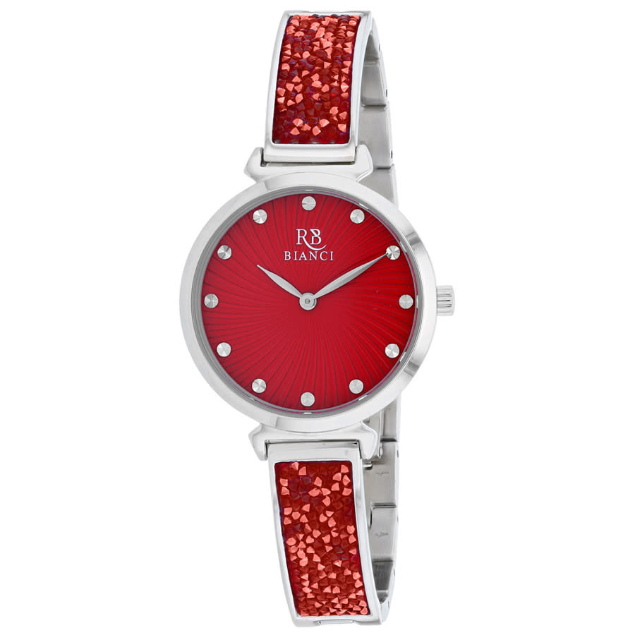 Shop Roberto Bianci Brillare Quartz Red Dial Ladies Watch Rb0203