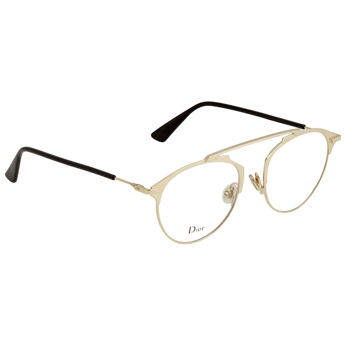 DIOR DIOR GOLD PILOT EYEGLASSES DIORSOREALO6J5G 50