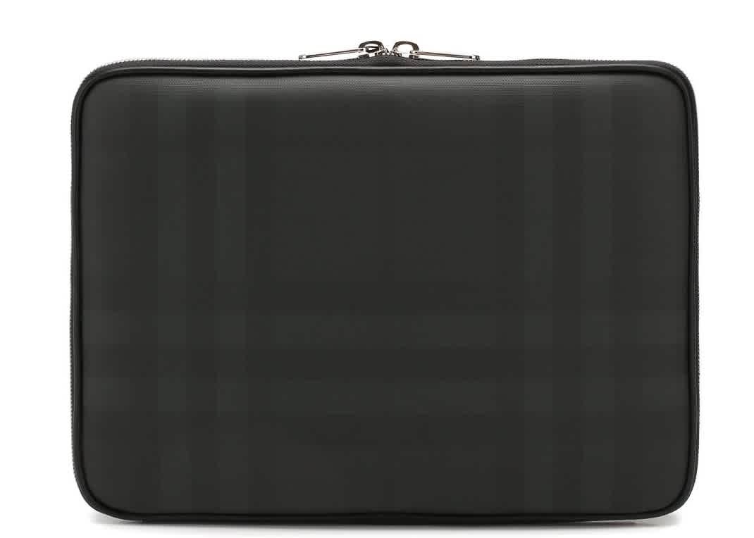 Burberry London Check Digital Laptop Case In Grey