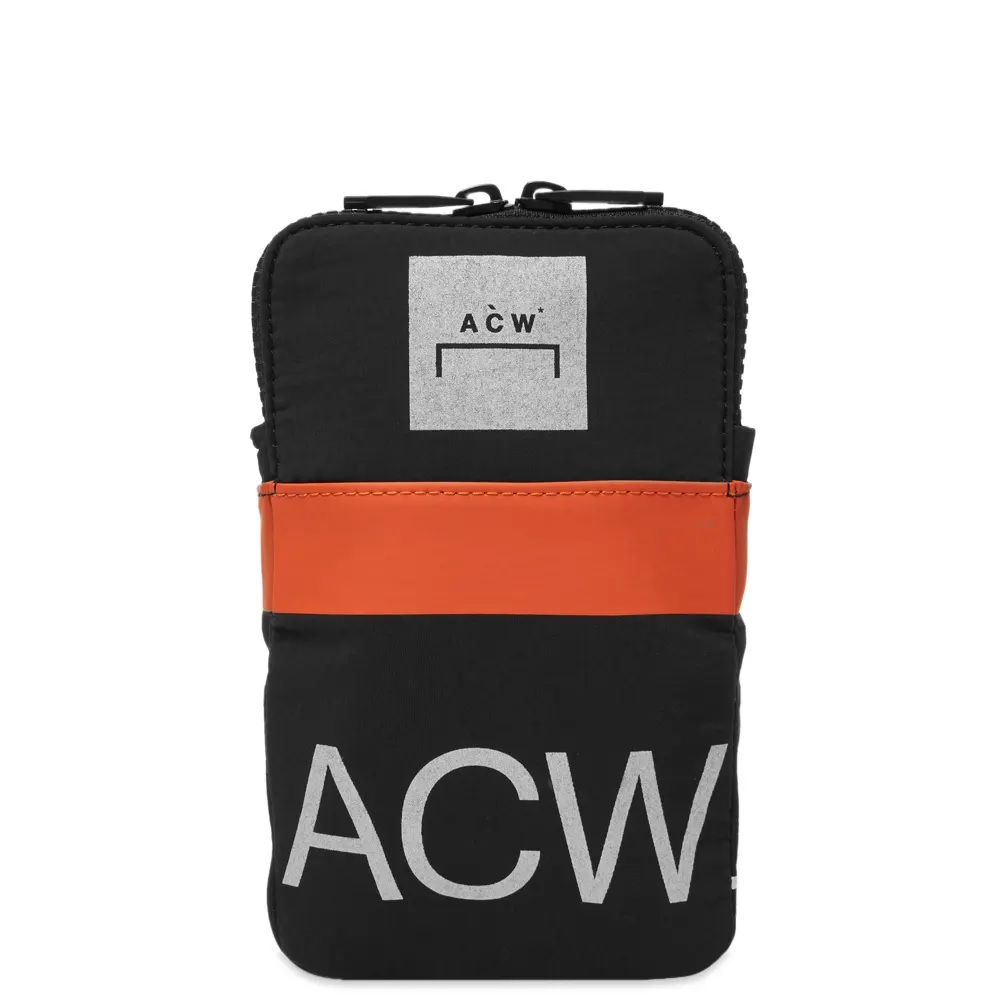 A-COLD-WALL* A COLD WALL BLACK STRIA LOGO LANYARD POUCH