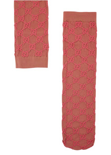 Gucci Ladies Pink Gg Ankle Socks