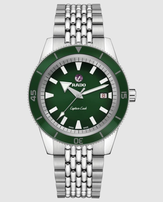 RADO RADO CAPTAIN COOK AUTOMATIC GREEN DIAL MENS WATCH R32505318