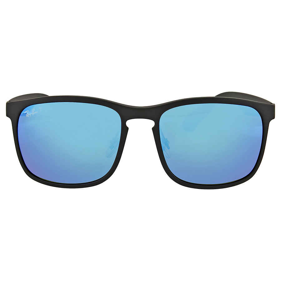 RAY BAN RAY BAN CHROMANCE POLARIZED BLUE MIRROR SQUARE UNISEX SUNGLASSES RB4264 601SA1 58