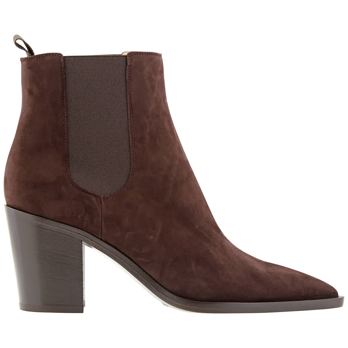 Gianvito Rossi Ladies 70 Mm Suede Ankle Boots In Brown