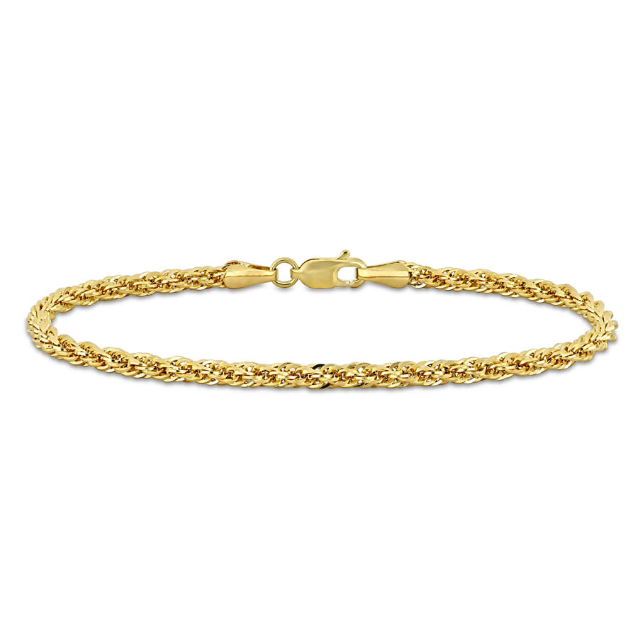 Amour 3mm Infinity Rope Chain Bracelet In 14k Yellow Gold